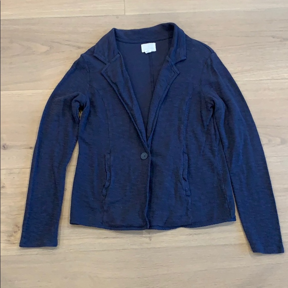 Caslon Navy Sweater Blazer - S